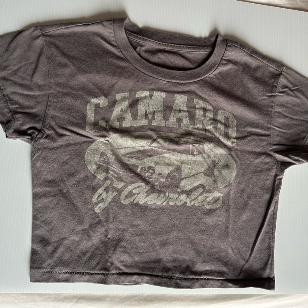 Chemistry Gray Crop Top